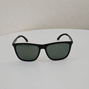 Aluminum Polarized Matte black Square Sunglasses Outdoor Driving Fishing